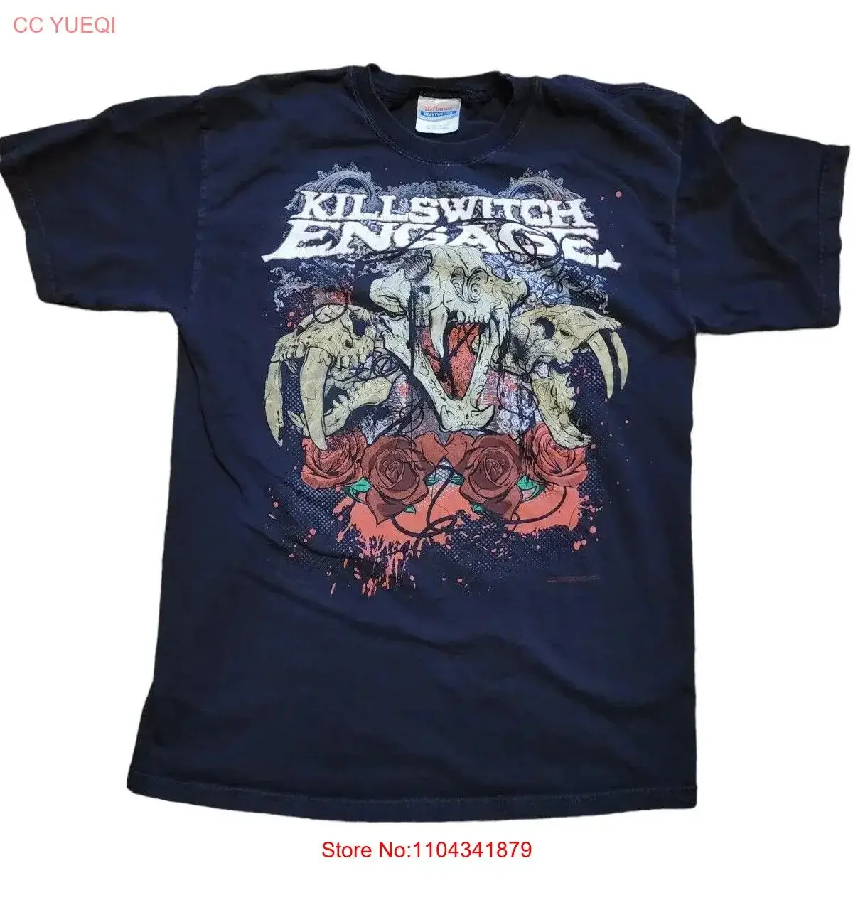 Черная футболка Kill Switch Engage 2008 мужская средний размер