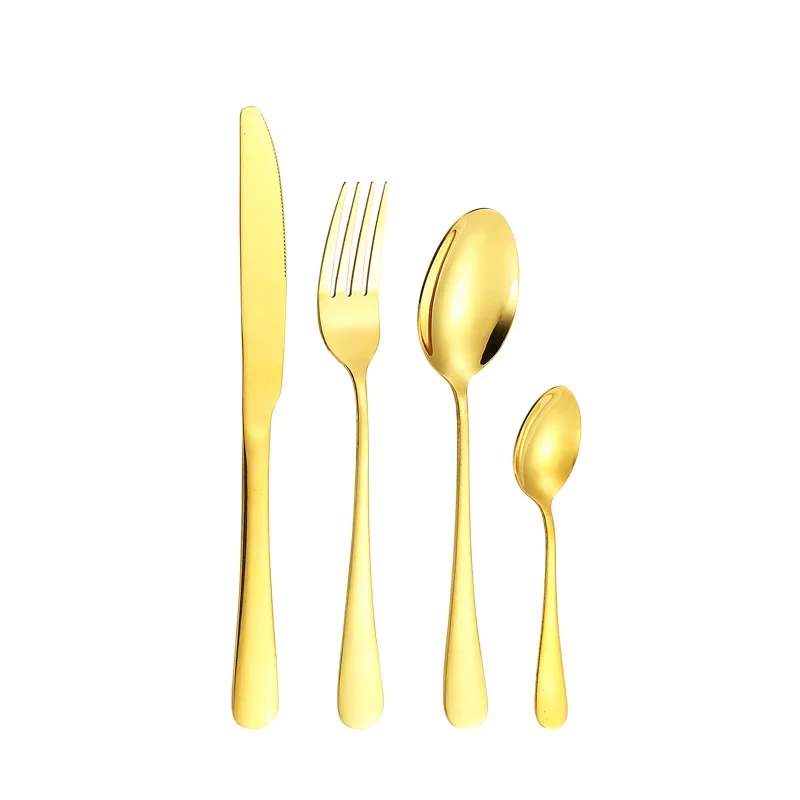 Набор столовых приборов из нержавеющей стали 304 с деревянной ручкой 24 шт.