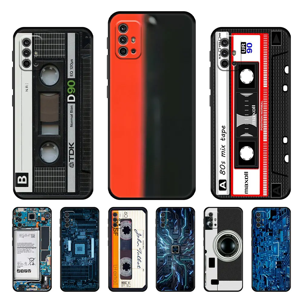 

Retro Vintage Cassette Case Cover for Moto G30 G50 G60s G9 G8 Moto One Fusion G Stylus Edge 20 Plus Original Style Full Coque