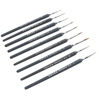 9pcs detail brush different sizes watercolor durbale wolf hair detailing drawing brushes pens