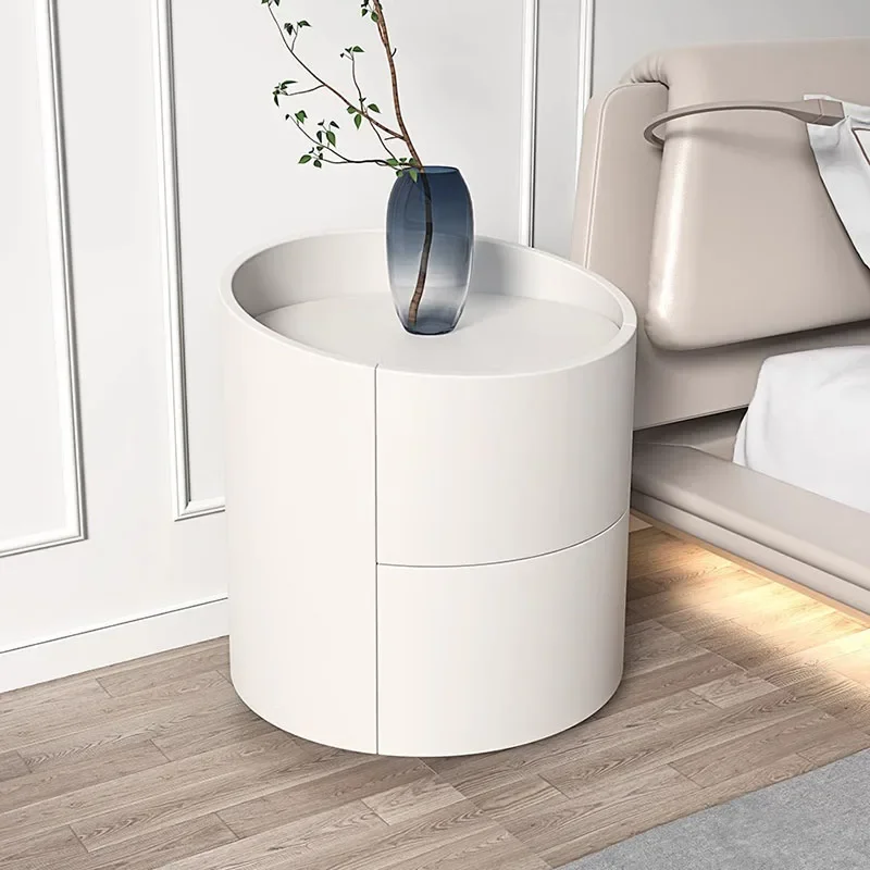 Тумбочки круглая деревянная комод роскошный прикроватный столик для спальни
