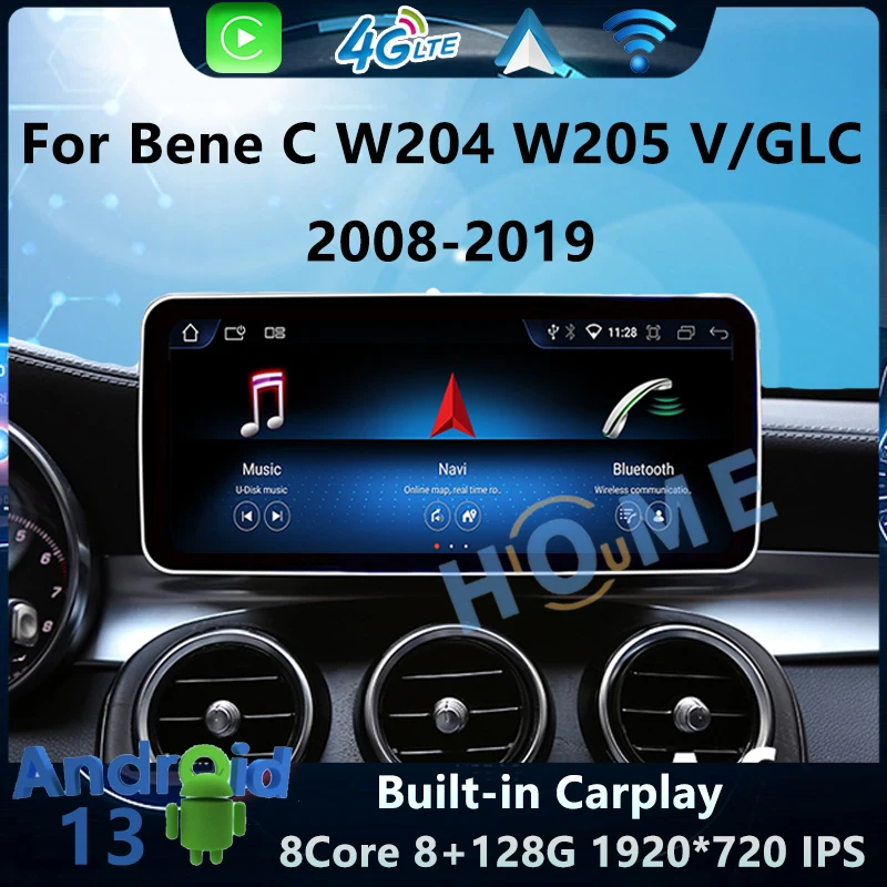 

Factory Price 8Core Android13 Car Radio Stereo GPS Multimedia Video Player Benz C/V Class W204 W205 GLC X253 W446 Carplay Auto