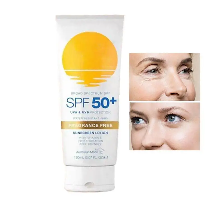 

UV Protector Lotion 100ml Sunscreen For Face UV Lotion For Face SPF50 Sunscreen Face Moisturizer Water Resistant Sunscreen