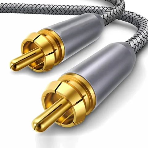 Коаксиальный кабель Rca из чистой меди, цифровой аудиокабель HIFI, динамик сабвуфера SPDIF, СООКСИАЛЬНЫЙ соединительный кабель