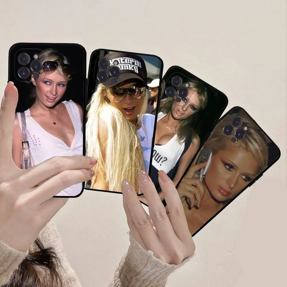 Фото Чехол для телефона Paris Hilton Got Blow для iPhone 16 Pro Max 15 17 Plus 14 13 12 Mini 11, черный №3