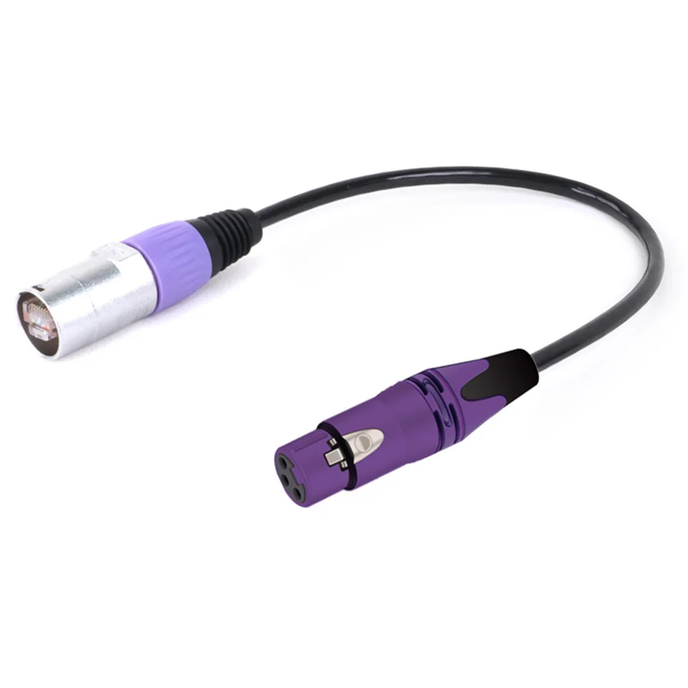 Кабель-переходник для интернет-адаптера XLR 3Pin к RJ45 Сетевой удлинитель типа штекер