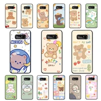 babaite cartoon painted bear phone case for samsung note 5 7 8 9 10 20 pro plus lite ultra a21 12 02