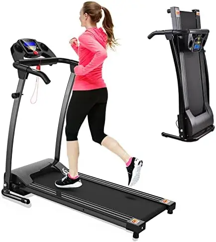 Treadmill for Home Portable  Treadmill Running Exercise Machine Compact Treadmill Foldable for Home Gym Fitness Workout Jogging