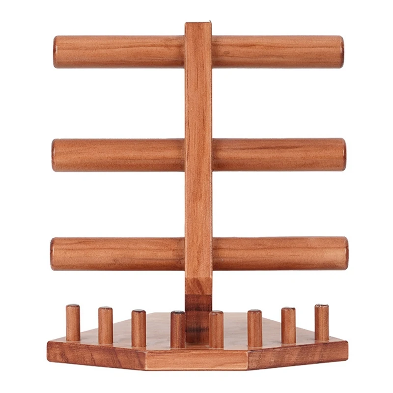 Подставка для ювелирных изделий из массива дерева 3 слоя