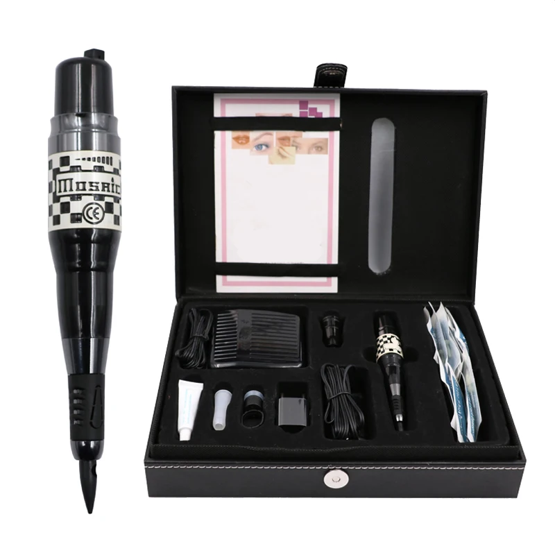 

Mosaic Machine Pen Permanent Makeup Eyebrow Lip Tattoo Machine with Plug Power Supply