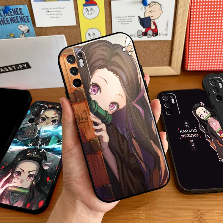 

Anime Kamado Nezuko For Xiaomi Redmi Note 10 9 8 10S 10T 9S 9T 8T Pro 5G Redmi 10 9 9T 9A 9C 8 8A Phone Case Silicone Cover TPU