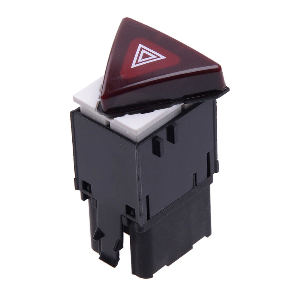 

4 Pin Dark Red Hazard Warning Flash Switch Button Fit For Volkswagon Golf MK5 1K0953509A 18G 953 509 Safety Warning Light Switch