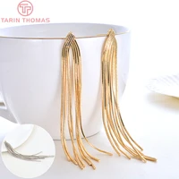 25682pcs 95mm 24k gold color plated brass stud earring line jewerly making diy jewelry findings accessories wholesale