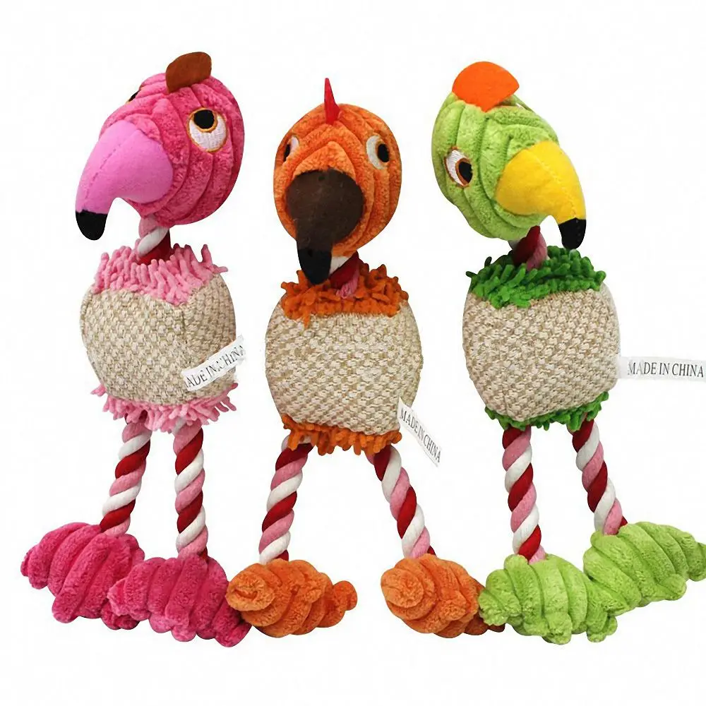 

Cotton Rope Bird Shape Dog Toys Pet Puppy Dog Training Chew Squeaky Toys 28*6cm Pet Teeth Cleaning Products