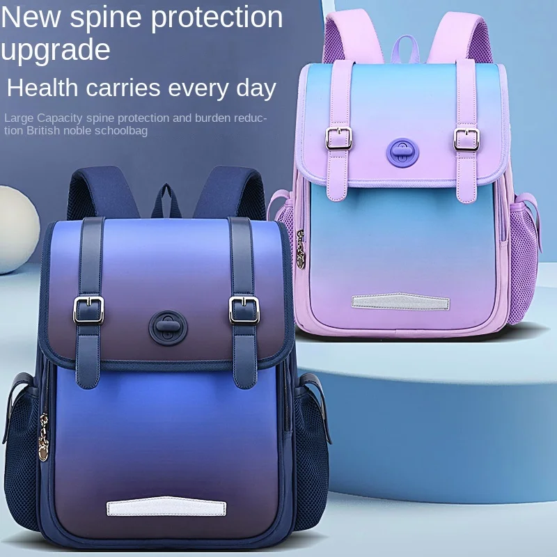 2023 New Children's School Bag Lightweight School Backpack For Students Girls Boys Grade 3-6 Kids Waterproof Schoolbag