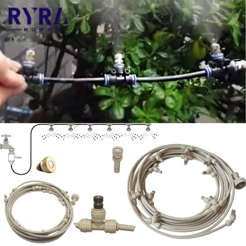 

Low Pressure Atomizing Misting Brass Nozzle Cooling Water Fog Sprayer System For Garden Watering Adjustable Water Irrigation