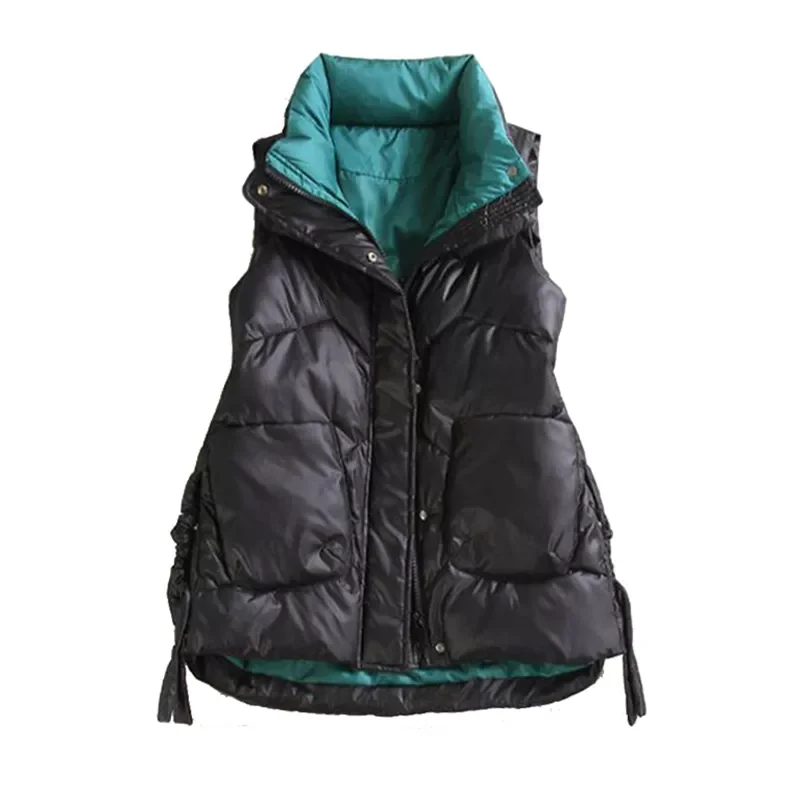

2022 новый европейский пуховой жилет из хлопка, жилет, Осень-зима 2021, Хлопковая женская верхняя одежда, повседневный жилет, осеннее пальто, обл...