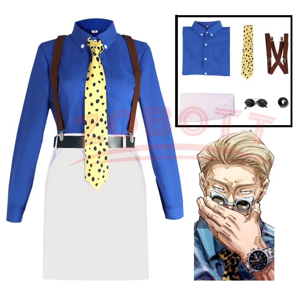 Аниме Нанами Кенто Косплей Костюм Genderswap костюм пояс очки короткая форма для