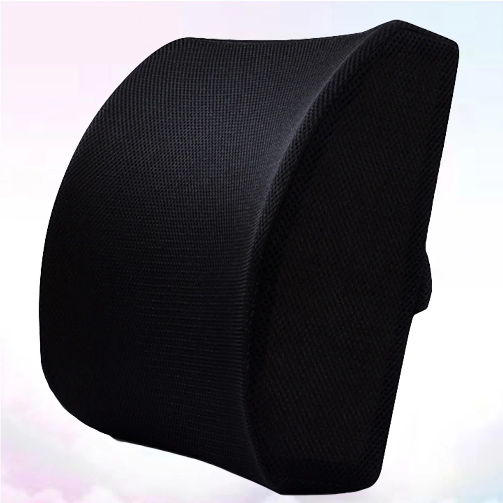 

Car Waist Pillow Seat Back Orthopedic Sponge Cushion Support Office Travel Body