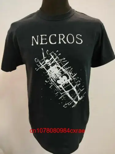 Футболка Necros в стиле панк с длинным или коротким рукавом