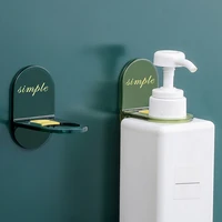 wall mounting hand sanitizer holder shampoo hanging shower gel bottle hook racks for household bathroom storage accessories