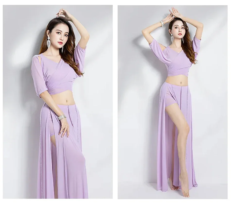 Фото Костюм для танца живота yesBelly Dance Suit 2024, новый сексуальный наряд для танцев живота, костюм для взрослых женщин, одежда для соревнований и тренировок. №3