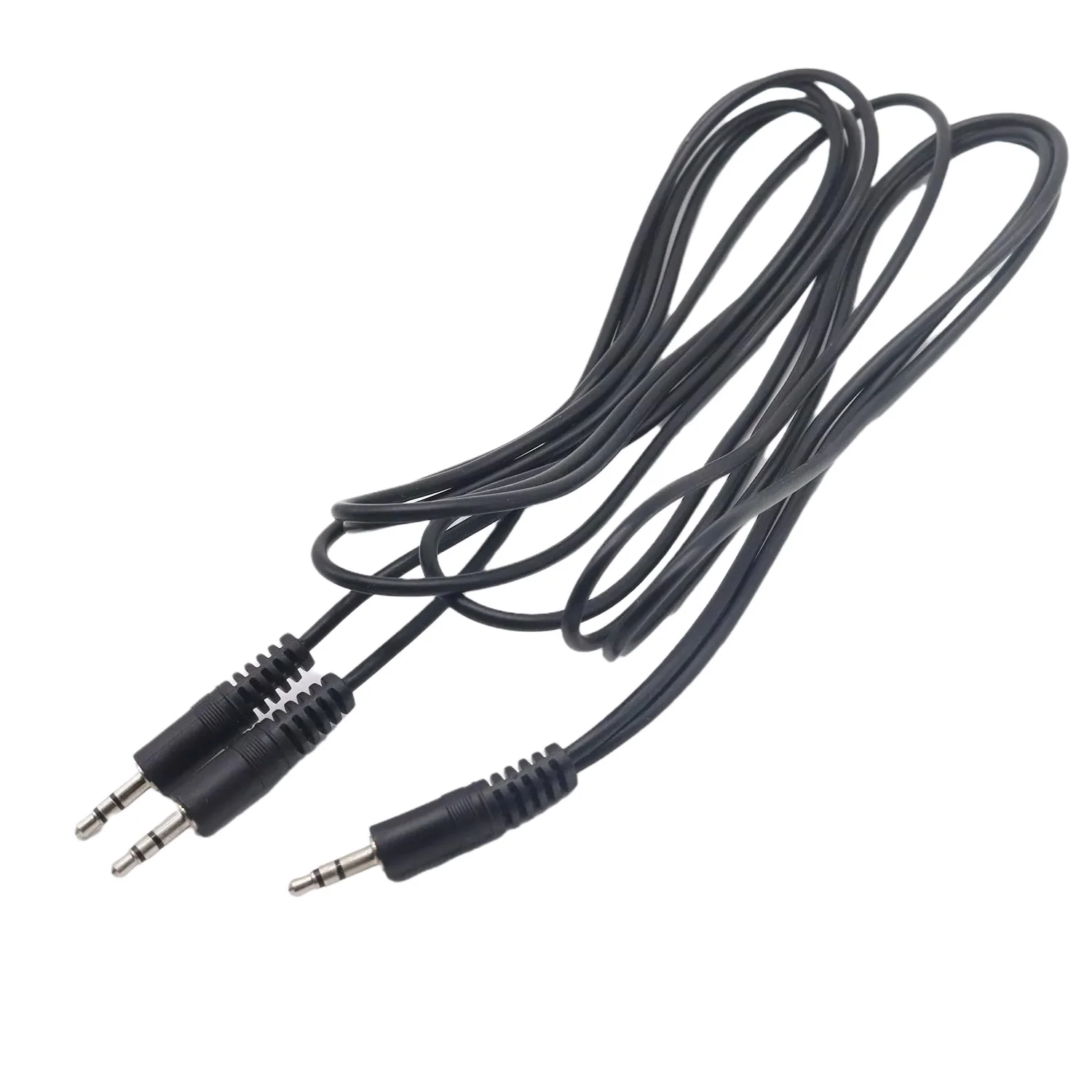 

1pc 3.5mm 1/8" TRS 3 Pole Male Plug To Dual 3.5mm Male Y Splitter Stereo Headphone Audio Cable for Speaker Pc 5FT