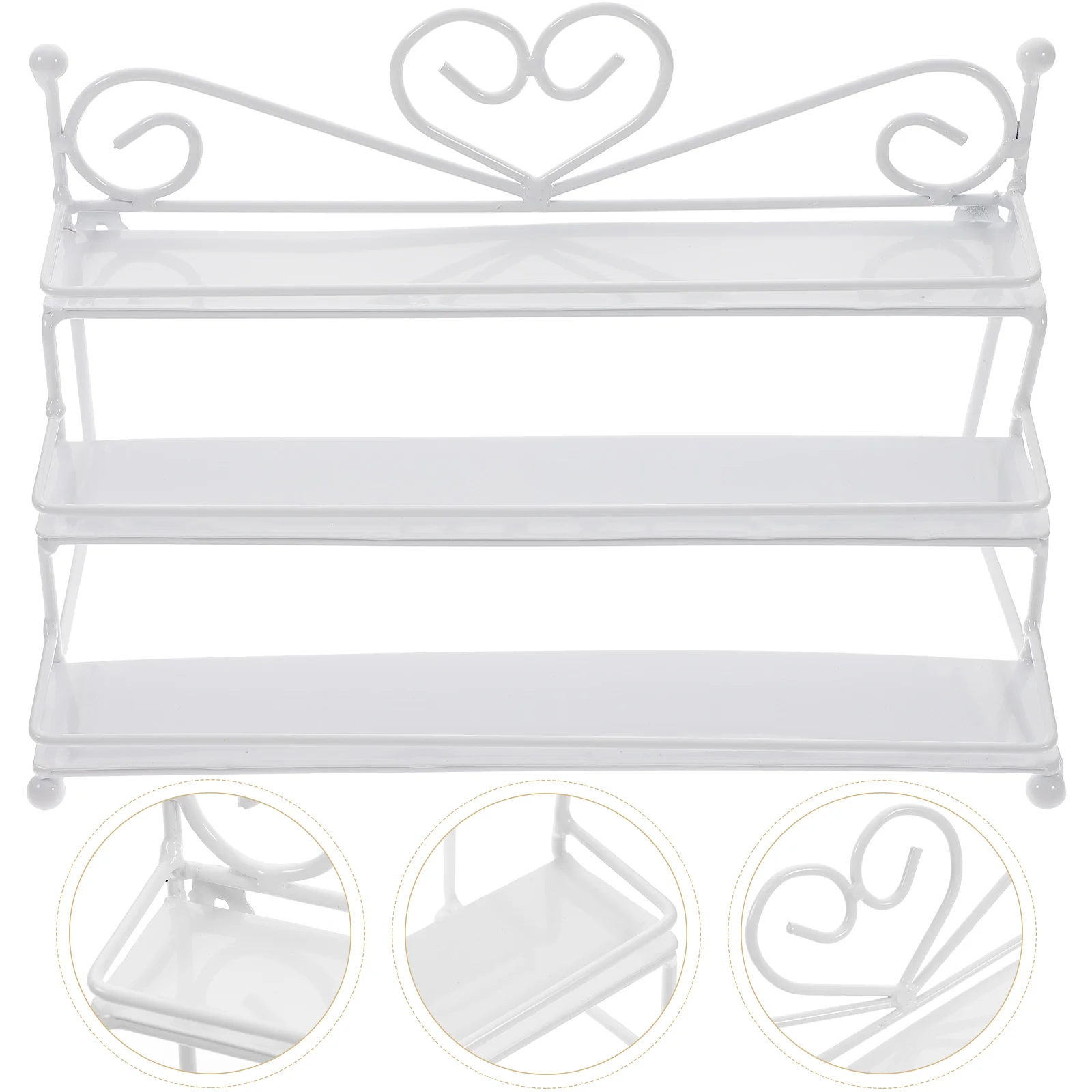 Metal Nail Polish Organizer Holder Table Posh Dispaly Organizing Rack (Black)