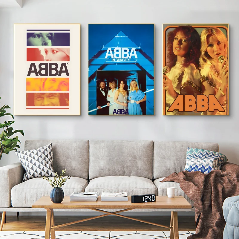 Классический постер группы А-Абба самоклеящаяся художественная