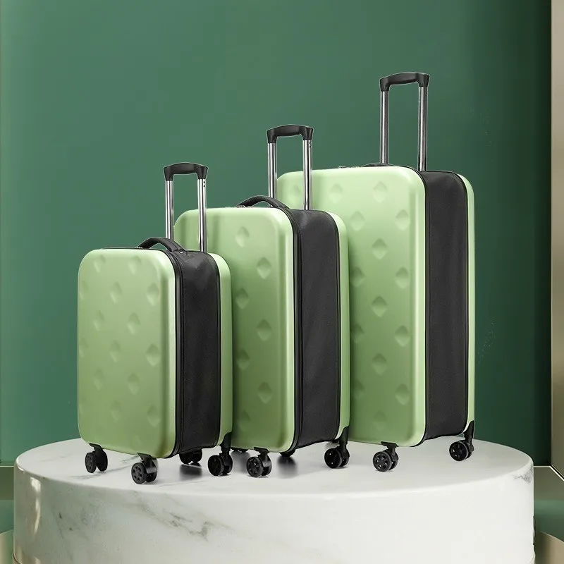 MiFuny Rolling Luggage Foldable Password Trolley Suitcases Portable Boarding Business Trip Business Travel Luggage with Wheels