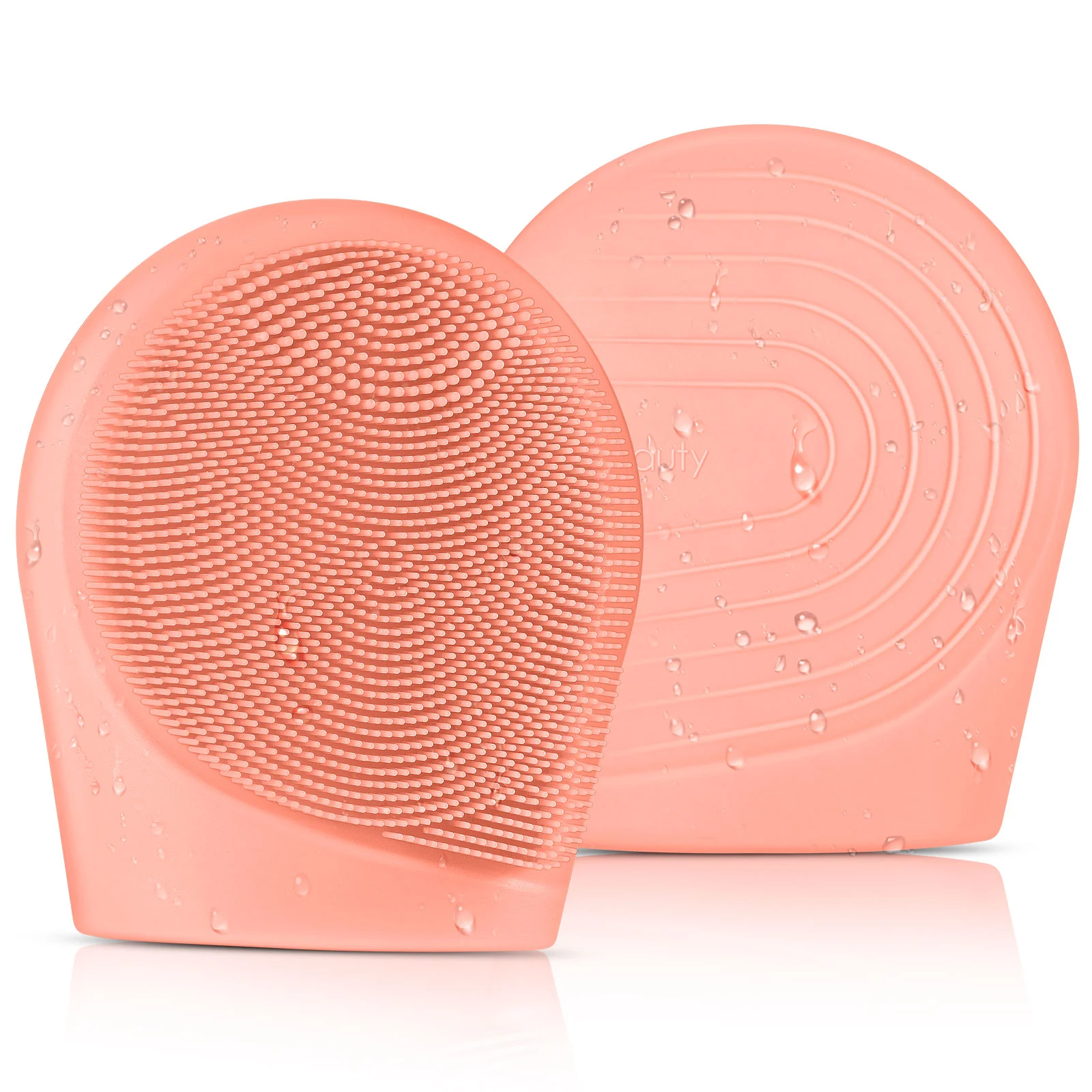 

ETEREAUTY Facial Cleansing Brush Silicone Face Scrub Brush Manual Exfoliating Brush Ultra Hygienic Waterproof Face Brush for