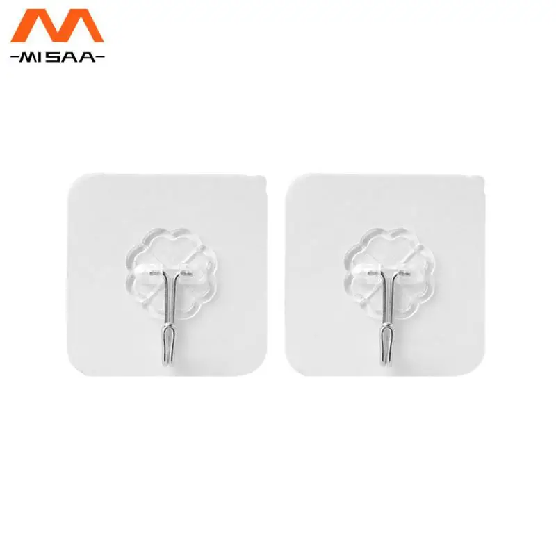 

Крючки для домашнего хранения, прозрачные, без перфорации, с большой нагрузкой, не оставляющие следов, для стен, фотоинструменты, Универсальный крючок 6x6 см