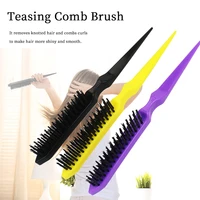 3 colors professional teasing back brush hair brushes comb long hair wig fluffing hair brush salon hairdressing hair comb