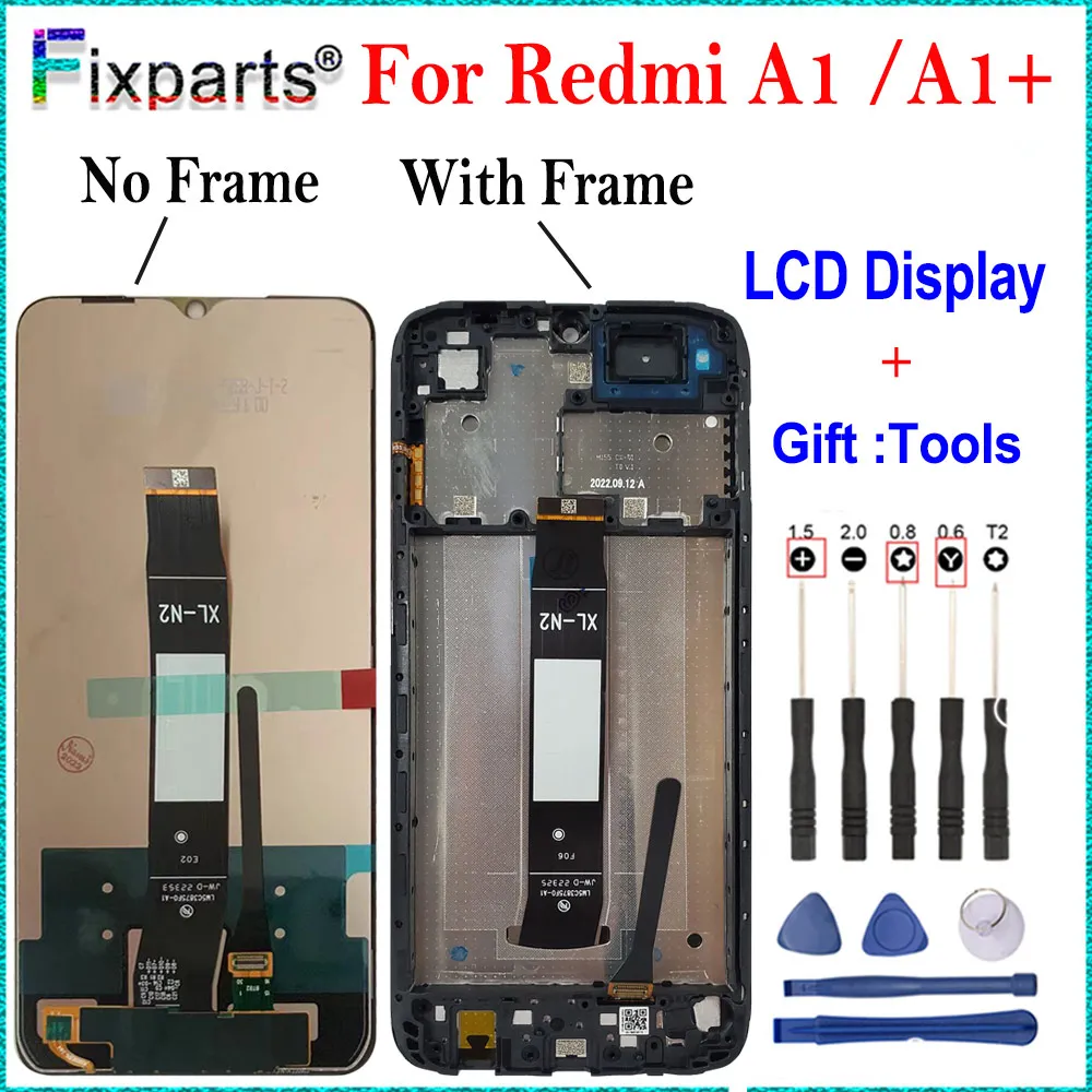 

ЖК-дисплей 6,52 дюйма для Xiaomi Redmi A1, с сенсорным экраном и дигитайзером в сборе, Замена ЖК-экрана для Redmi A1 Plus