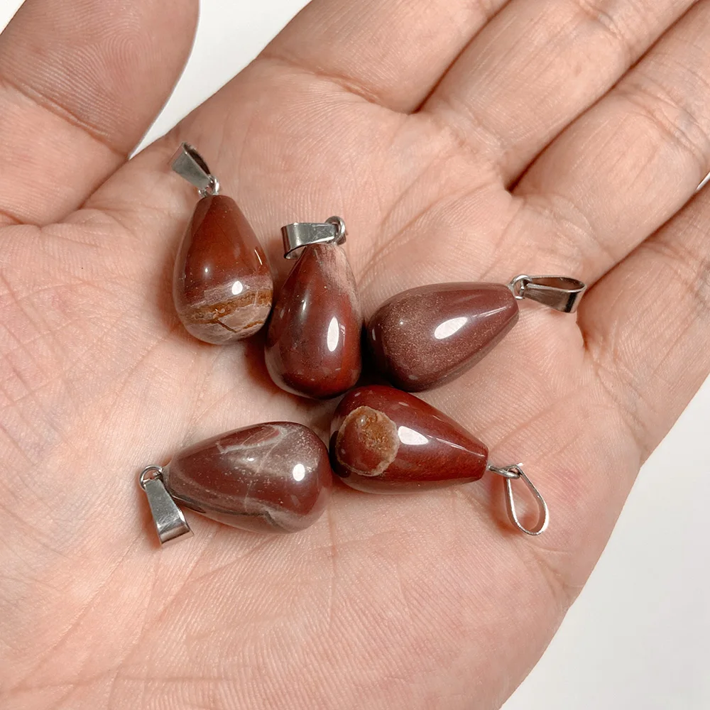 Подвеска Из Натурального Красного камня ручной работы ожерелье рейки ювелирные