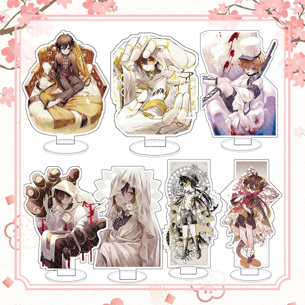 

Hot Game Anime Genshin Impact Multi Style Zhongli Cosplay Acrylic Action Figure Tartaglia Stand Model Toy Decor Prop Fans Gift