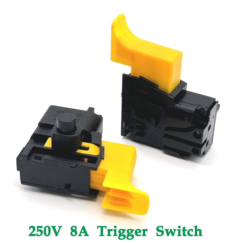 Переключатель скорости перфоратора 250 В 8 а с блокировкой на питании