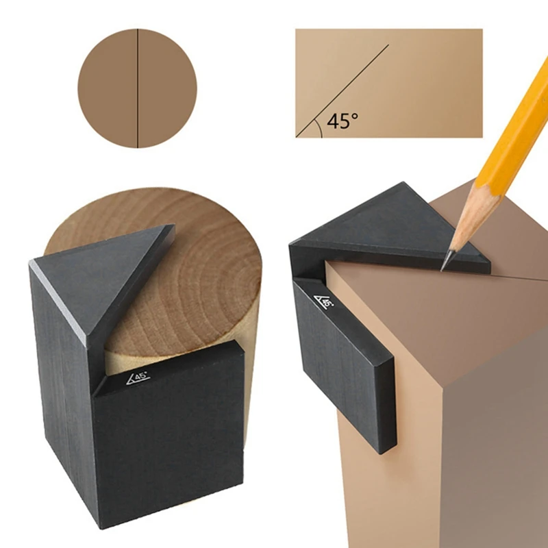 Деревообрабатывающий 45-градусный угловой наконечник прямоугольный круговой