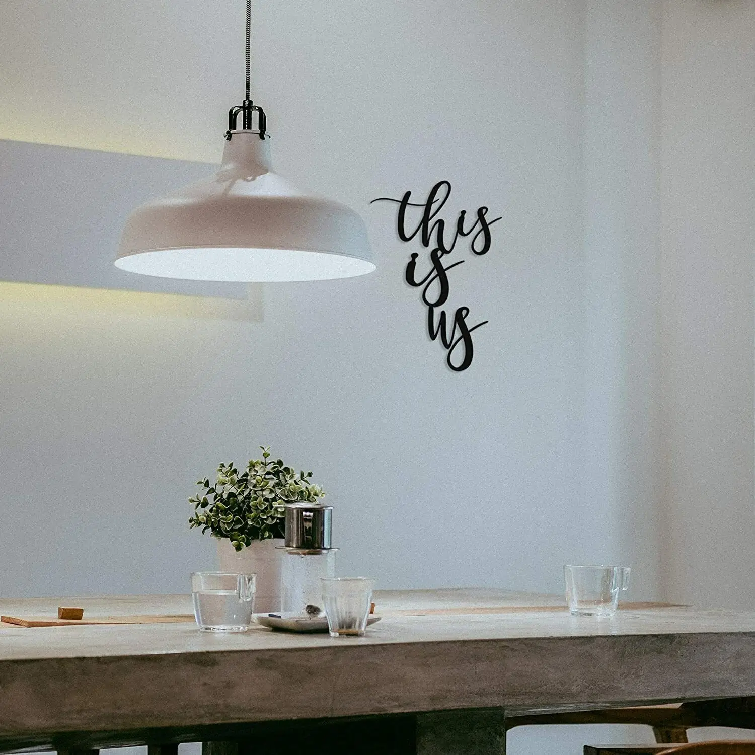 

Metal Wall Art - This Is Us - High Quality Metal Wall Art - Black Home Decor