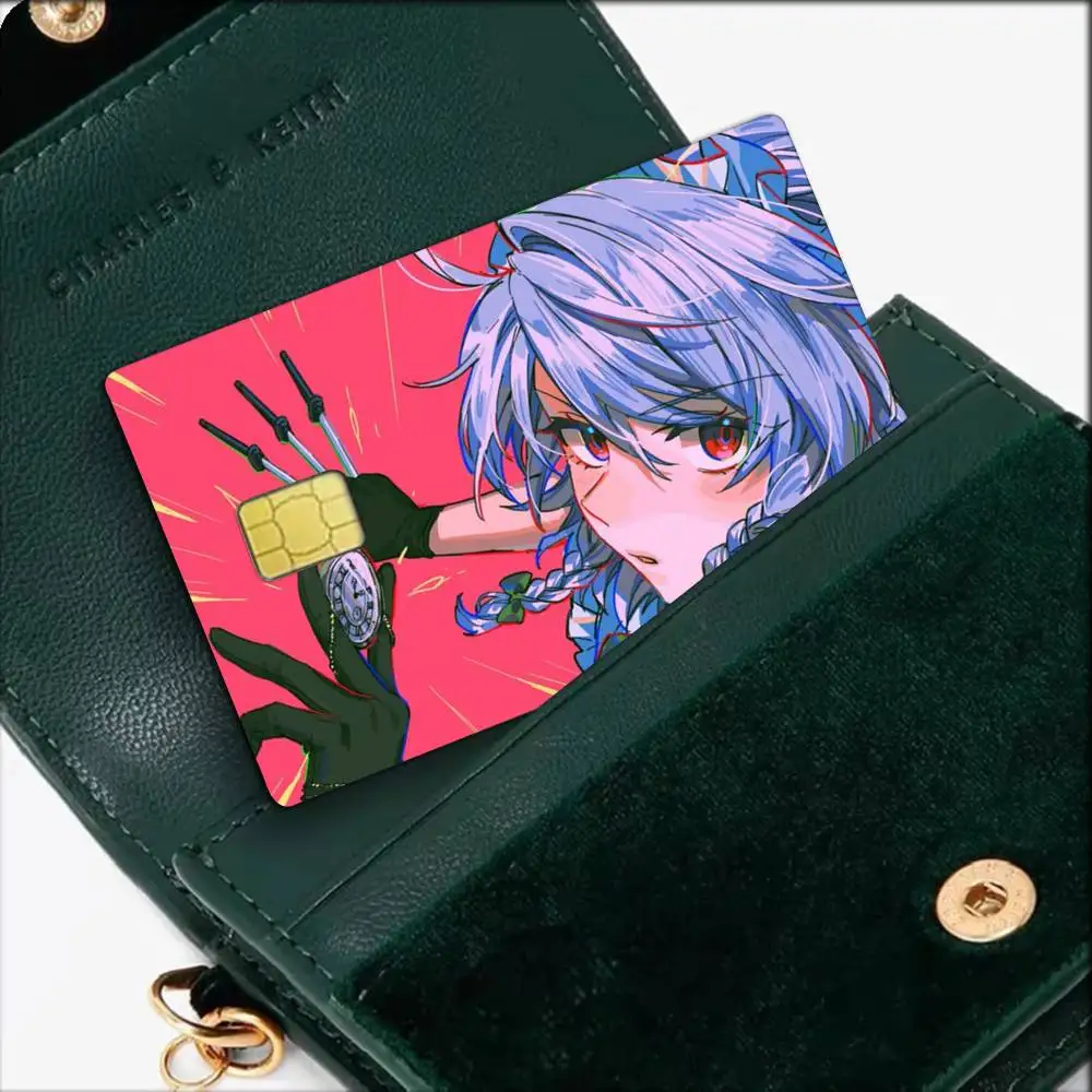 Фото Водонепроницаемая пленка-наклейка Izayoi Sakuya TOUHOU Project для кредитных карт, дебетовых карт, банковских карт, проездных на автобус №2