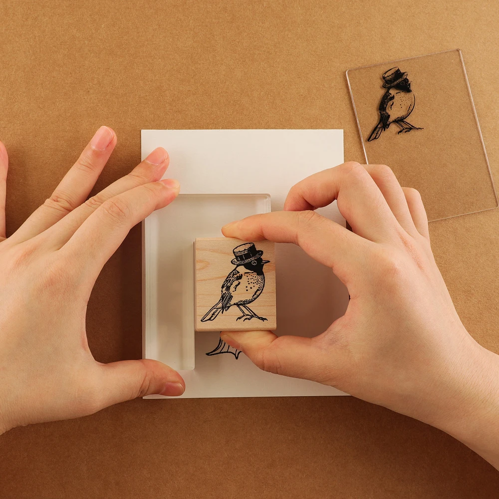 9 размеров прозрачный акриловый штамп блок для штамповки DIY скрапбукинга карты