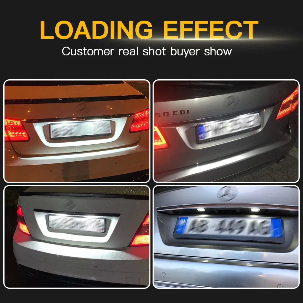 Лампа для номерного знака Mercedes Benz C S E CL Class W204 W221 W212 W216 C207 C216 2 шт.