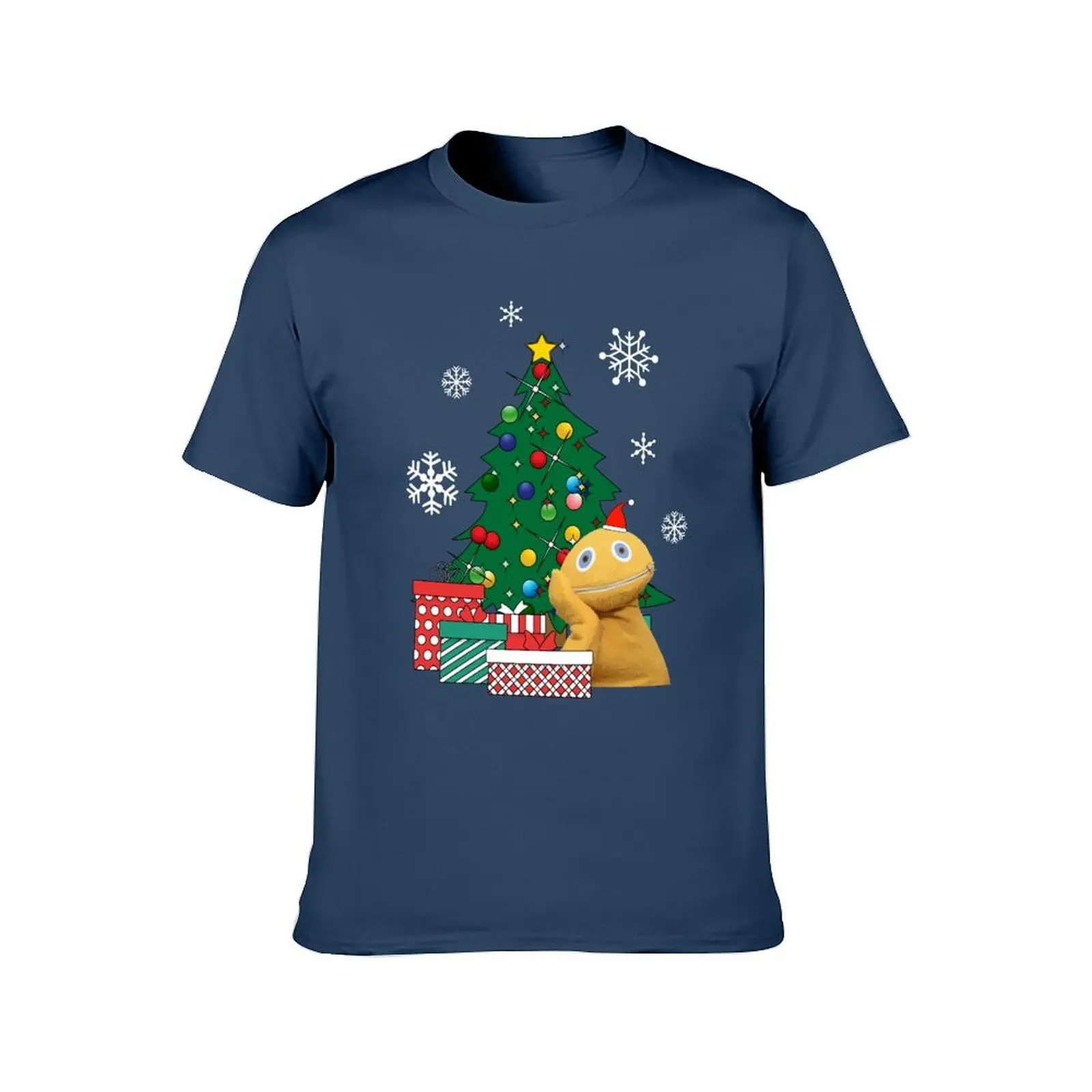 Фото Футболка Zippy Around The Christmas Tree Rainbow, футболки из 100% хлопка, мужская футболка, мужские футболки с рисунком, футболка №2