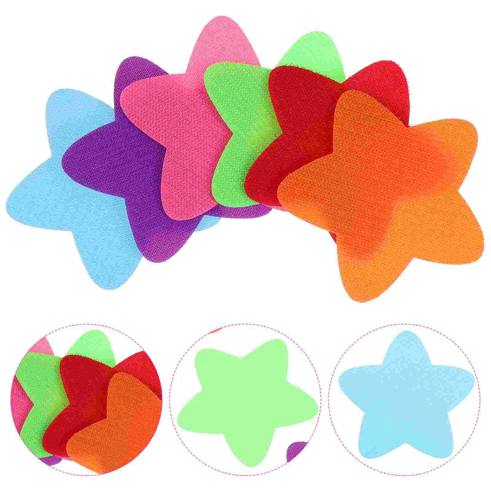

30 Pcs Rug Marker Circle Classroom Sit Floor Spots Colorful Markers Round Carpet Sitting Stars Teacher