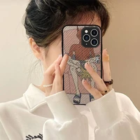 polly nor art phone case hard leather case for iphone 11 12 13 mini pro max 8 7 plus se 2020 x xr xs coque
