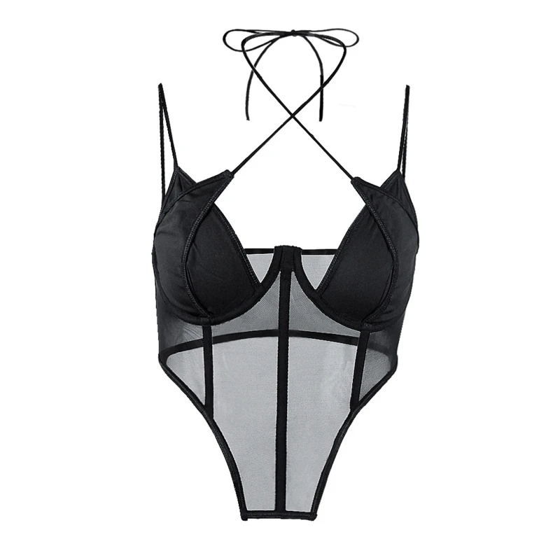 

Stylish Women Halter Crop Cami Top Sleeveless Backless Black Vest V Neck Tank Crop Tops Tie Up Skin-friendly for Summer