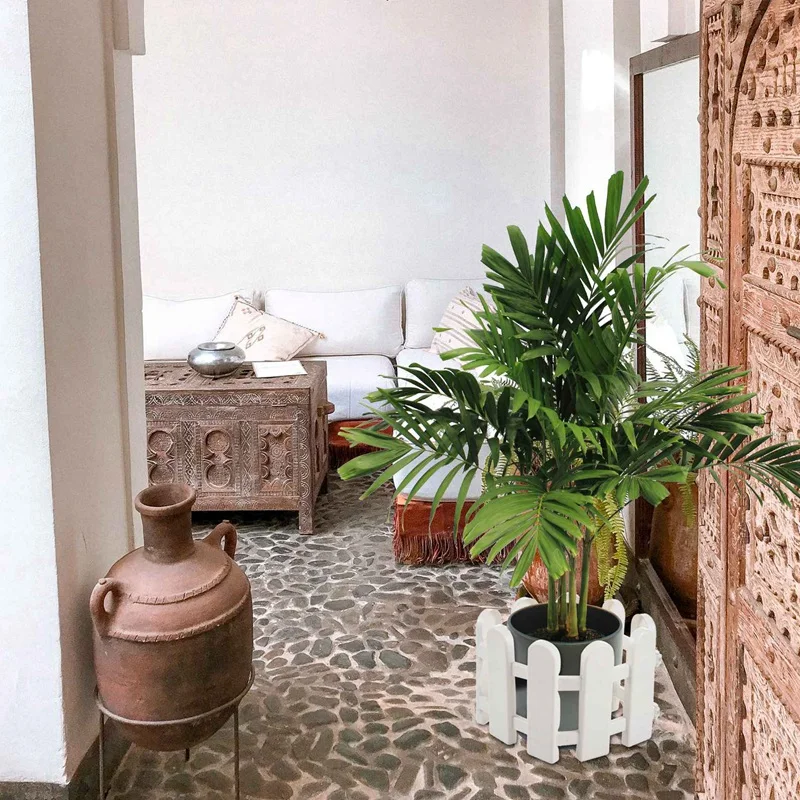 1 шт. 50x13 см белый пластиковый забор для деревьев внутренний садовый цветок