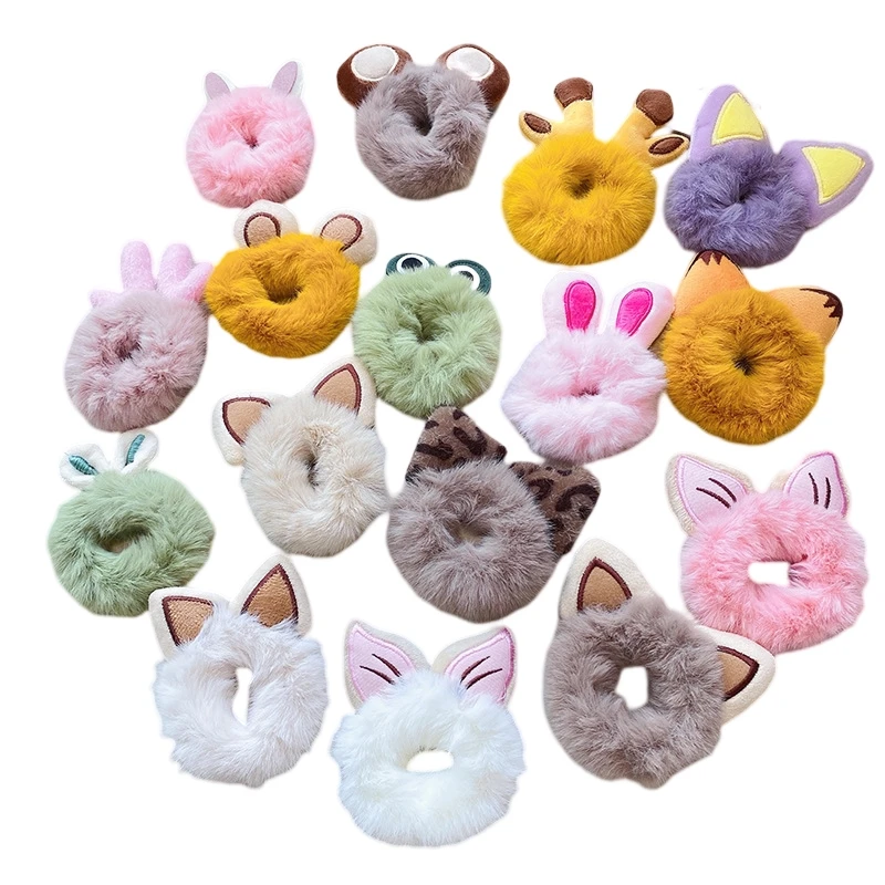 1 шт. резинка для волос из искусственного меха