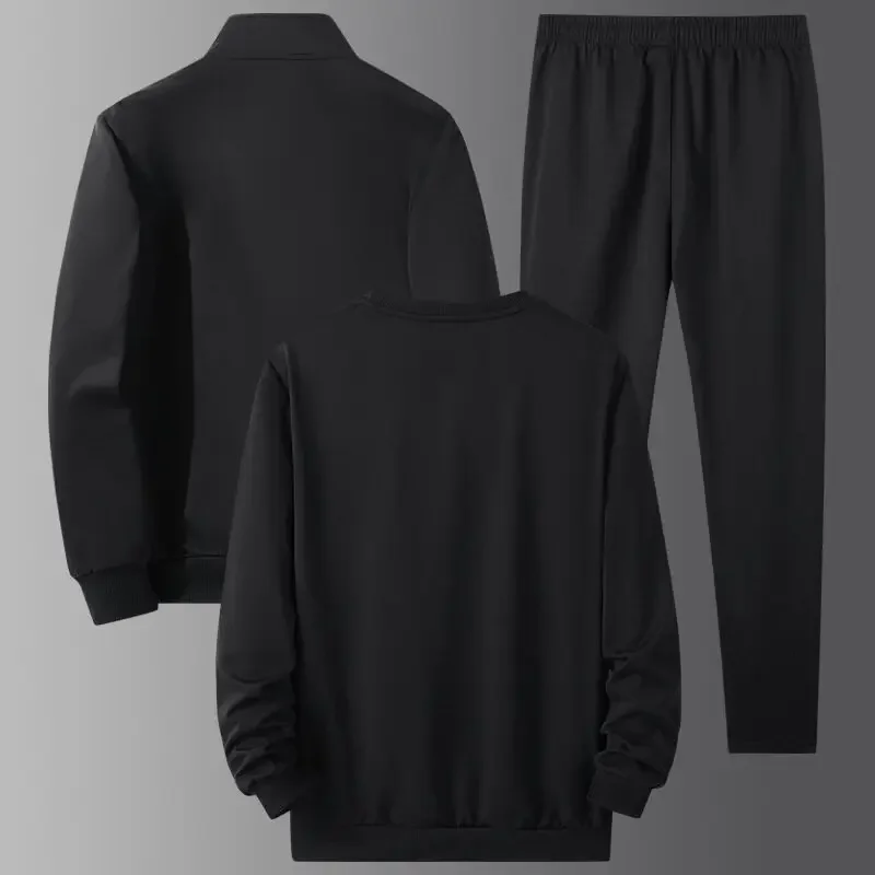 Фото 8XL мужские спортивные костюмы унисекс спортивный костюм модный бренд комплект из 3 предметов спортивный костюм мужские весенне-осенние модные толстовки спортивные штаны №4