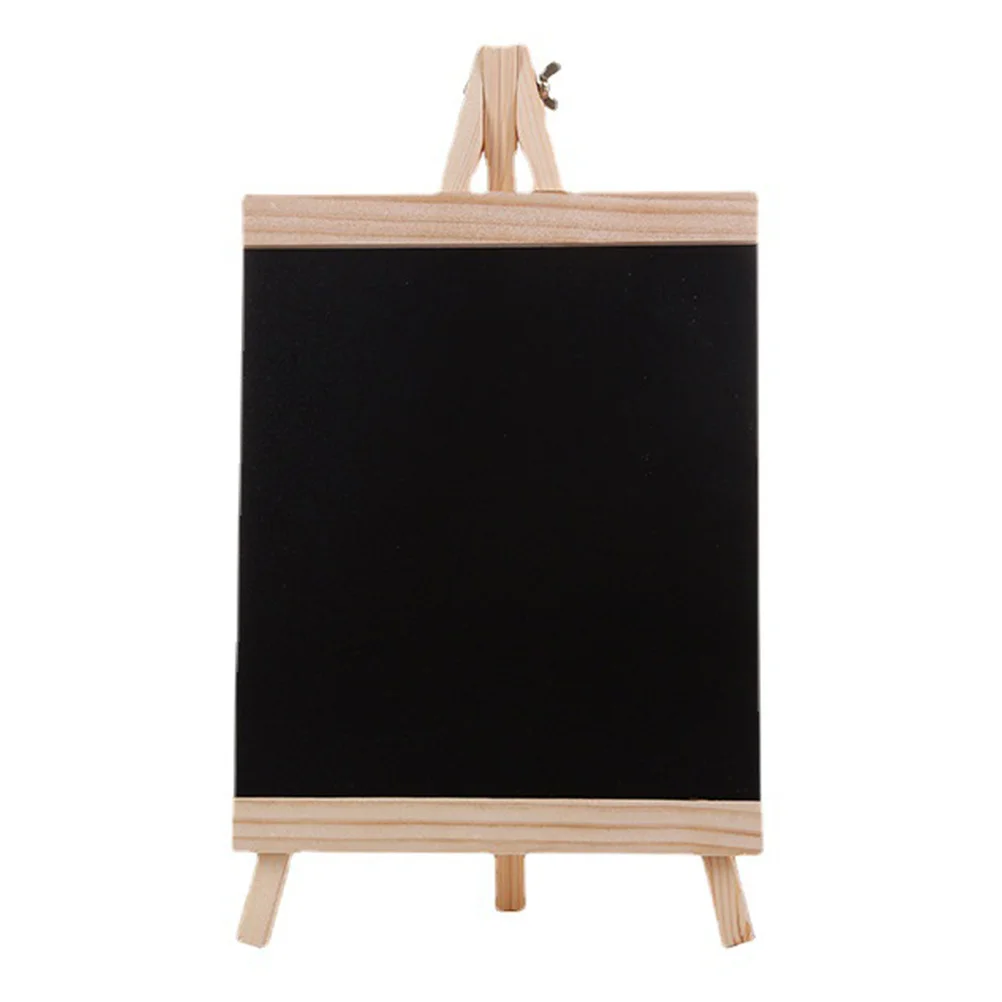 

Small Chalkboard Signs with Stand, Rustic Wooden Tabletop Chalk Boards for Wedding Message Sign/ Kitchen Menu Board Easel